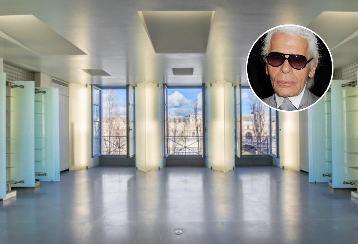 Apartamento de Karl Lagerfeld em Paris vai a leilão com lances a partir de R$ 28 milhões; veja fotos | Casas de famosos