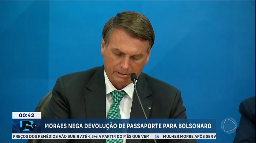 Defesa de Bolsonaro afirma não ter sido informada da decisão de negar devolução de passaporte – JR 24H