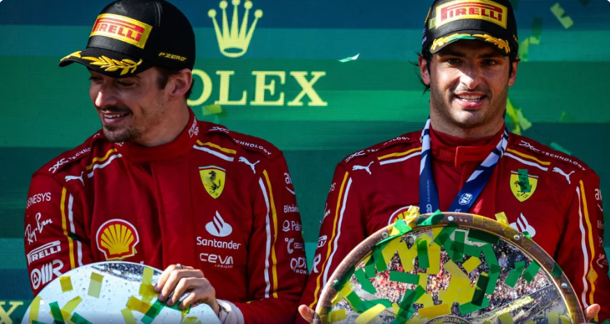 Fórmula 1: “dobradinha“ da Ferrari não acontecia desde 2022