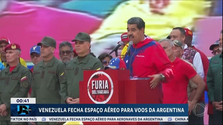 Presidente da Venezuela fecha espaço aéreo para a Argentina após acusar o governo de roubar avião estatal – JR 24H