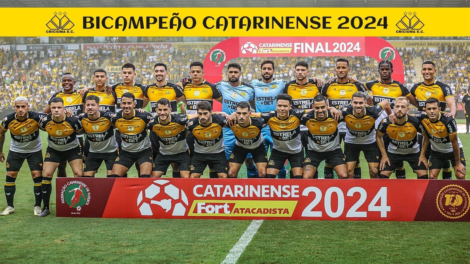 Criciúma sofre, mas empata contra o Brusque e conquista o Catarinense