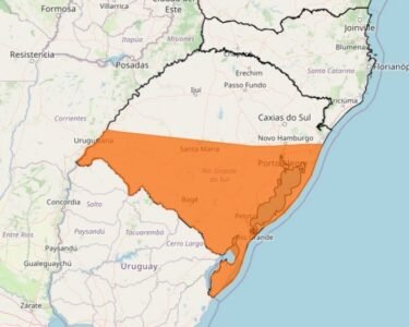 Chuva prevista para os próximos dias gera alerta de cheia de rios importantes, como o Taquari-Antas, Rio dos Sinos, Uruguai, Jacuí e rios do Oeste do RS