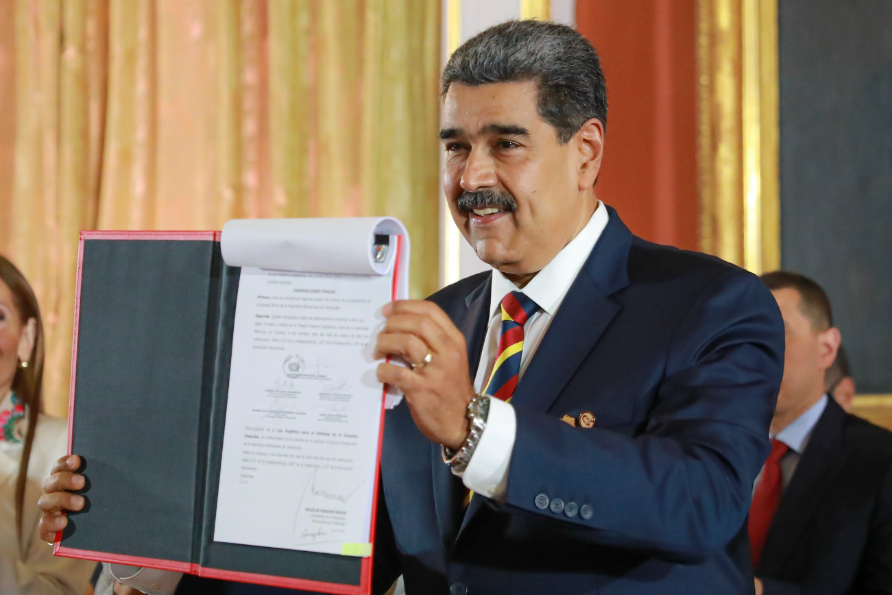 Maduro promulga lei que anexa território guianense de Essequibo à Venezuela
