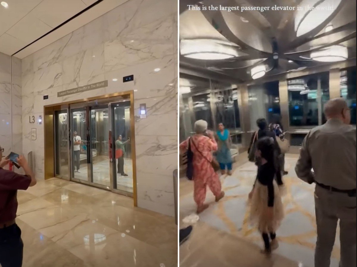 Maior elevador do mundo com capacidade para mais de 200 pessoas viraliza nas redes; veja | Edifícios