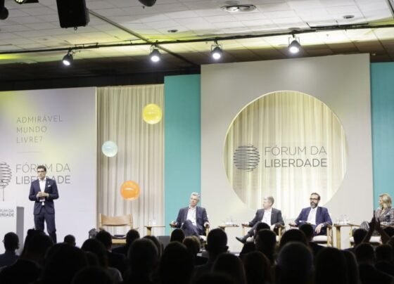 Painel "O Poder da Mordaça"contou com a presença de Gustavo Maultasch, Marcel Van Hattem, Marcelo Rech e Mônica Salgado