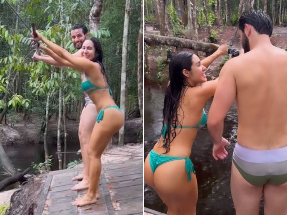 Matteus e Isabelle têm fim de semana romântico em destino paradisíaco do Amazonas; veja vídeos | Gente