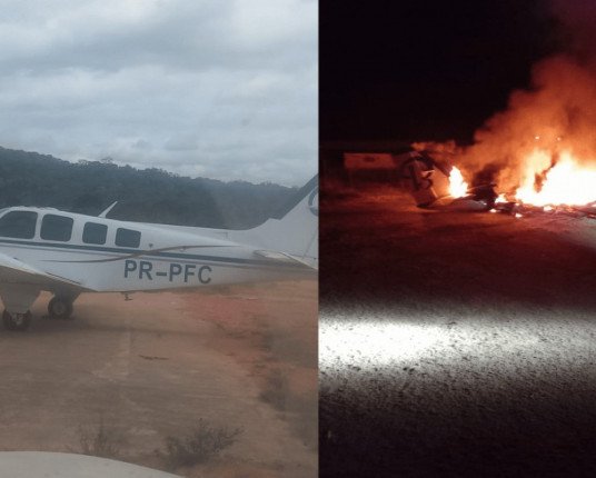 Avião de R$ 2 milhões é incendiado após ser apreendido em garimpo do Pará