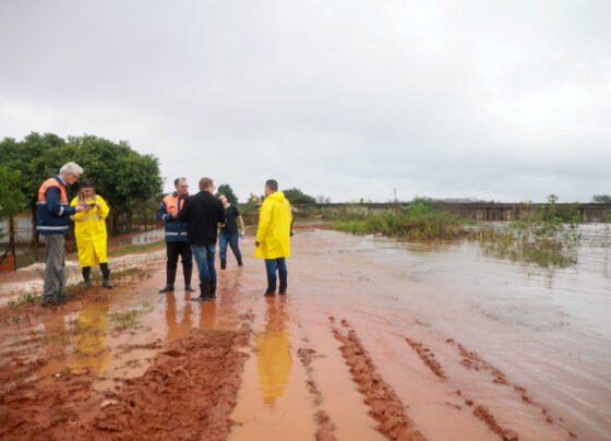 O Bairro Mathias Velho, em Canoas, foi um dos mais atingidos pelas águas