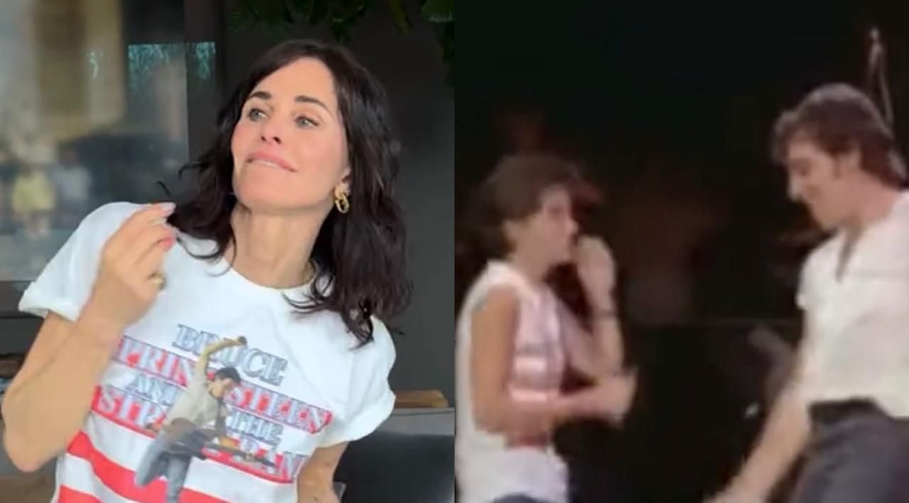 Courteney Cox recria famoso vídeo de dança de Bruce Springsteen para o TikTok