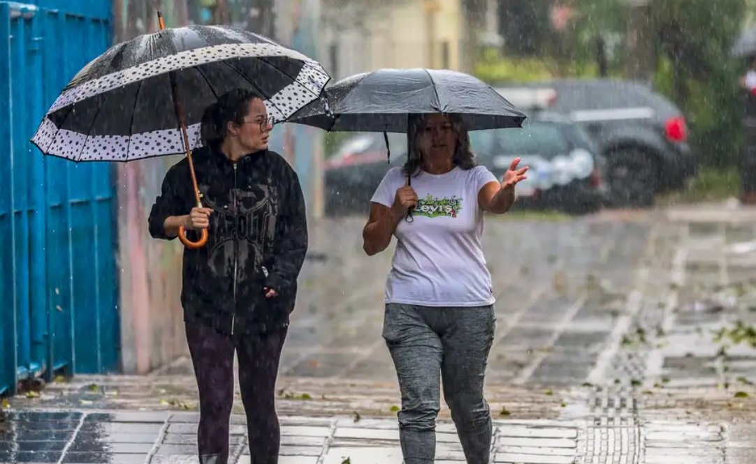 Sul tem alertas para temporais nesta segunda-feira, com chuva de até 60 milímetros