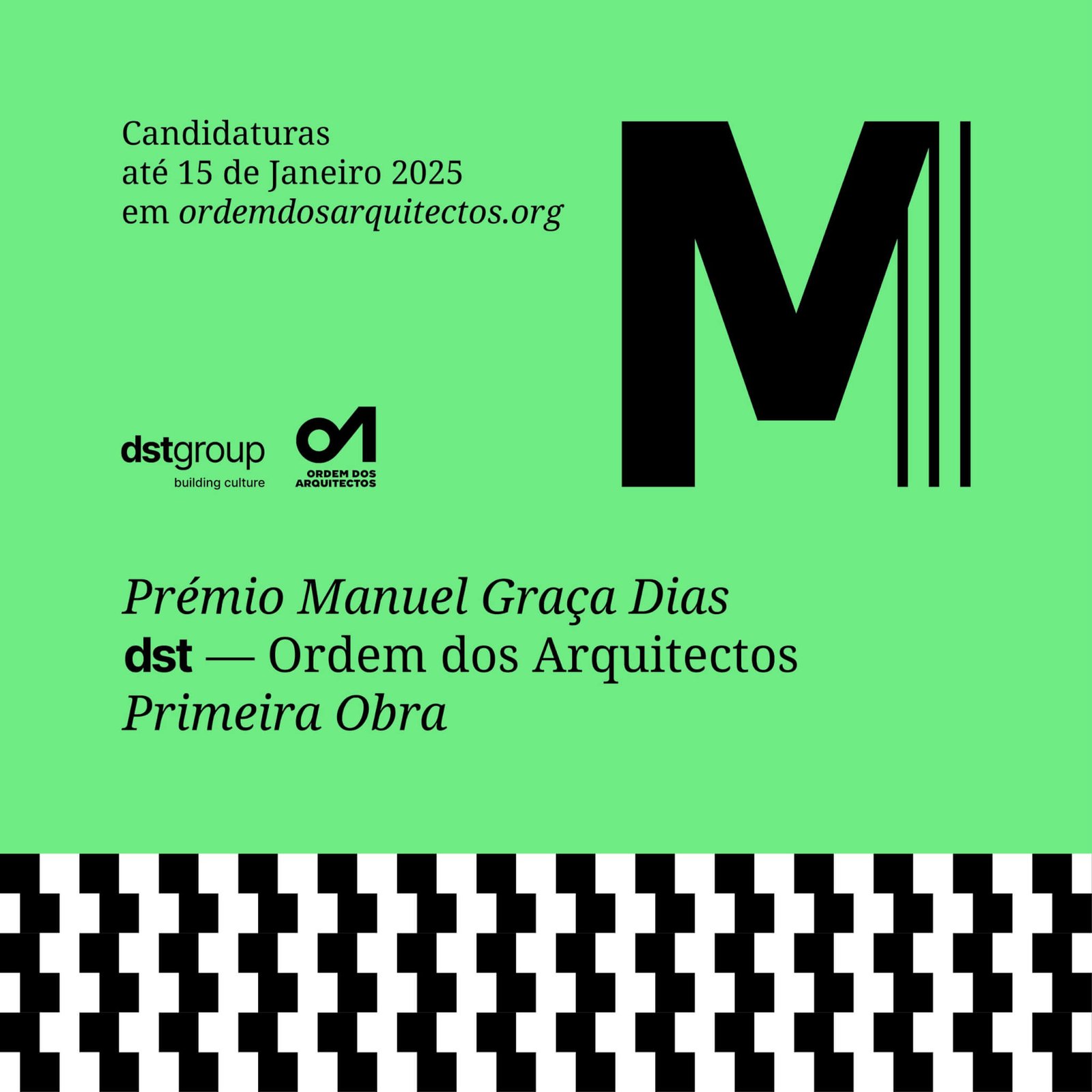 dstgroup e a Ordem dos Arquitetos lançam a 2ª Edição do Prémio Manuel Graça Dias