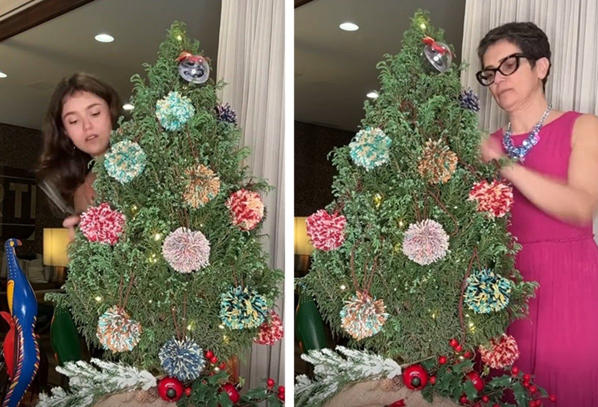 Sandra Annenberg e filha montam árvore de Natal: ‘Aos 45 do tempo’ | Casas de famosos