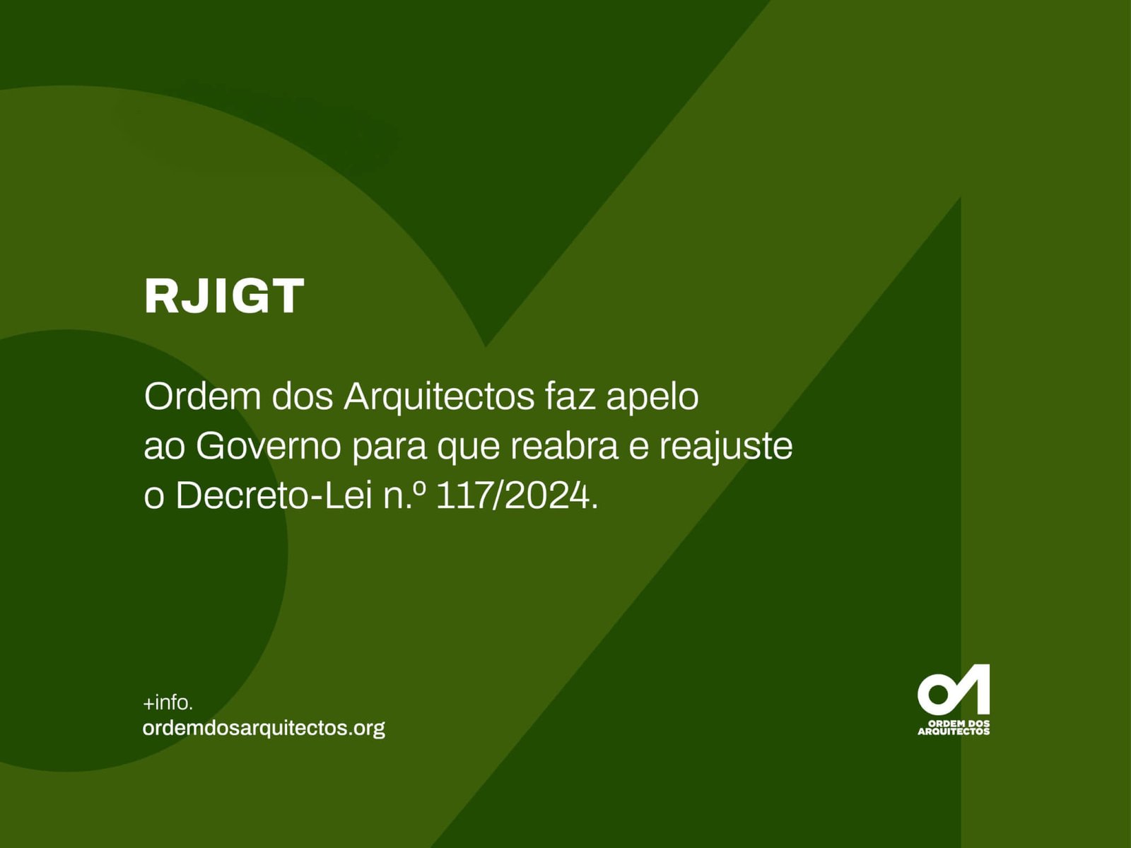 Ordem dos Arquitectos apela ao Governo para reajustar a lei dos solos