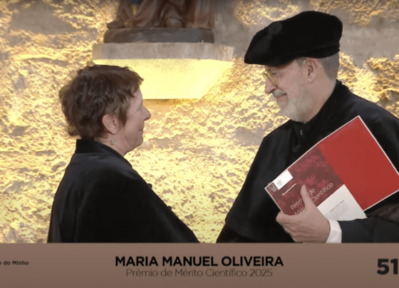 Maria Manuel Oliveira recebeu o Prémio de Mérito Científico da Universidade do Minho